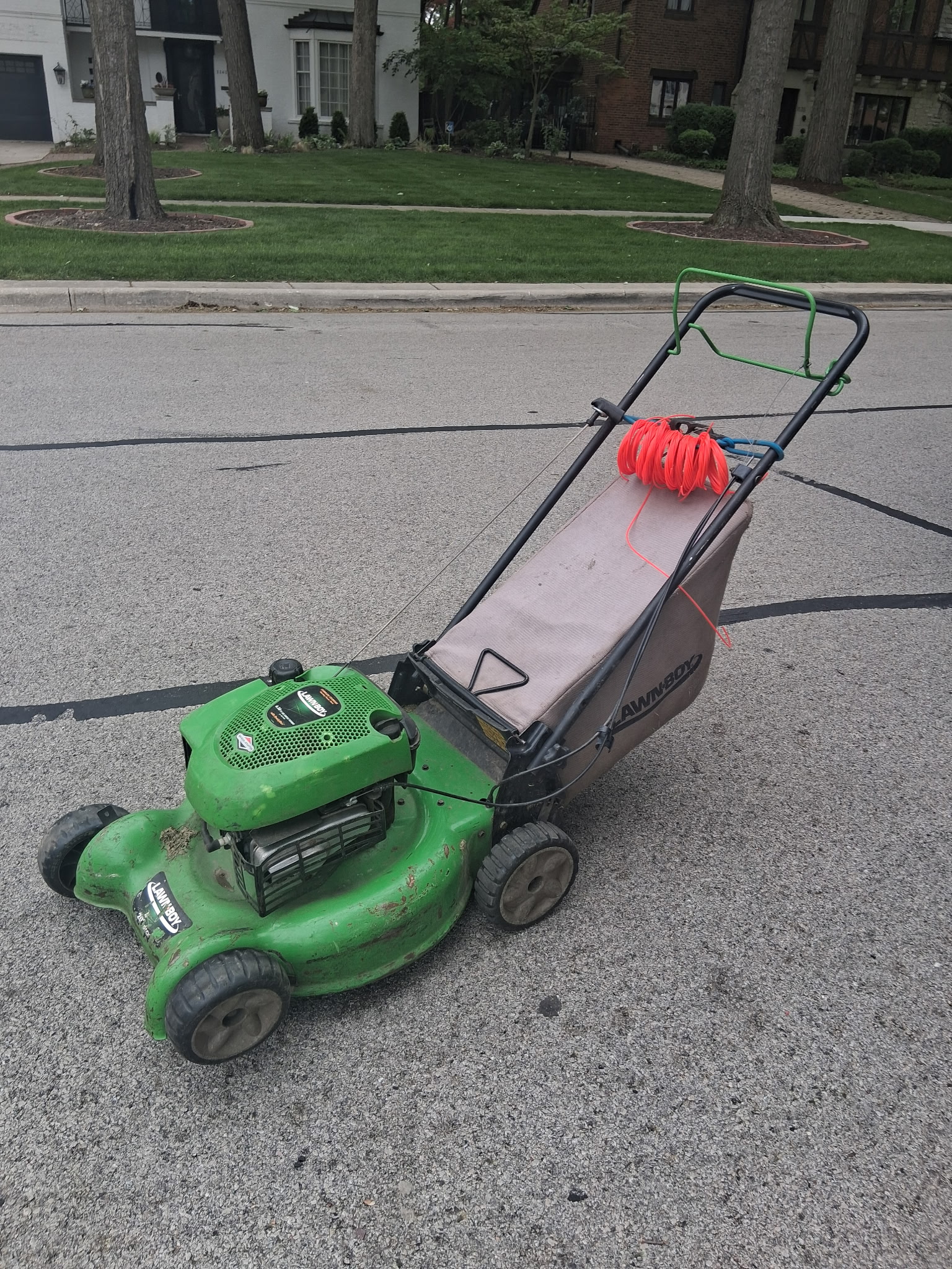 Lawn-Boy push mower for tight spaces